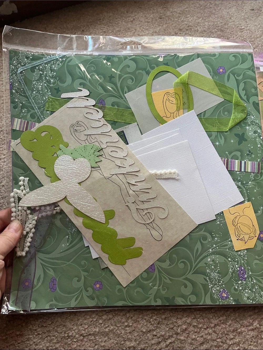 Unopened new scrapbook layouts